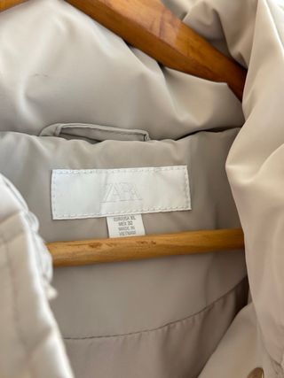 Anorak Zara Beige Talla XL