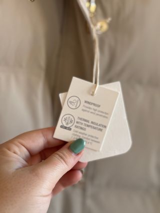 Anorak Zara Beige Talla XL