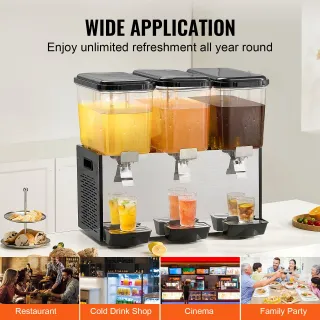 Distributore di Bevande Commerciali 3 x 18L 512W