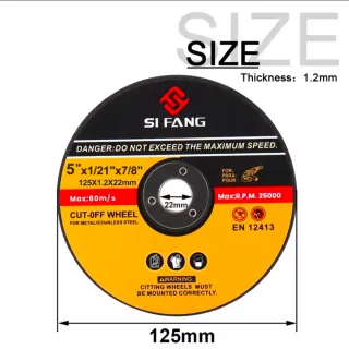 Disco Corte Metal SI FANG 125mm