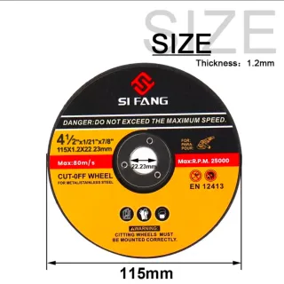 Disco Corte Metal SI FANG 125mm