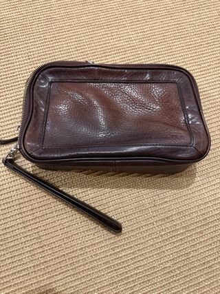 Bolso de mano Massimo Dutti marrón