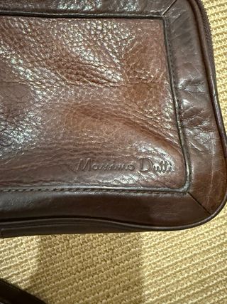 Bolso de mano Massimo Dutti marrón