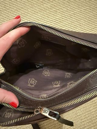 Bolso de mano Massimo Dutti marrón