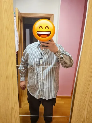 Camisa de vestir rayas azul