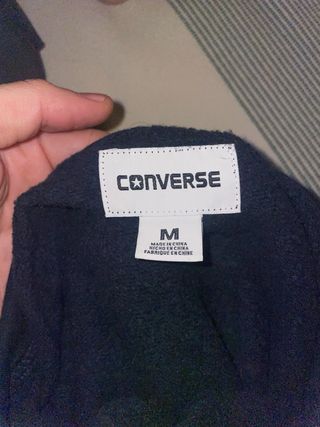 Sudadera Converse azul con estampado