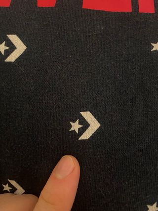 Sudadera Converse azul con estampado