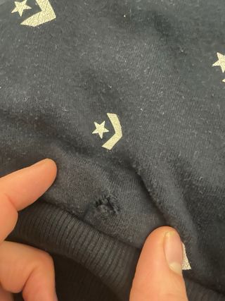 Sudadera Converse azul con estampado