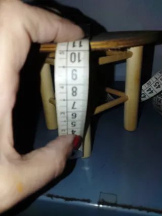 Mesa camilla miniatura de madera