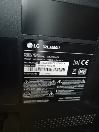 Televisor LG 32 Plata