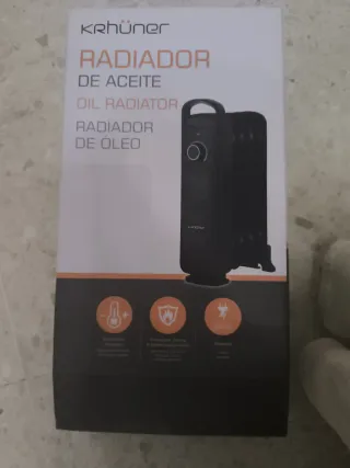 Calentador Radiador Aceite Negro