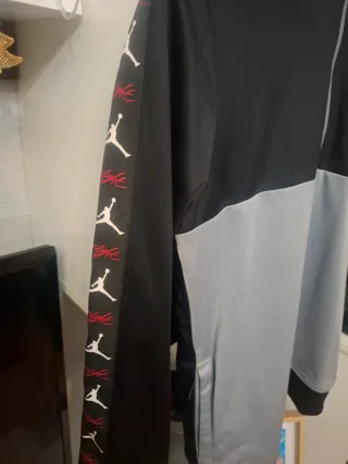 Sudadera Jordan Media Cremallera Negra Gris,