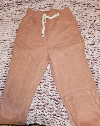 Pantalón de pana rosa