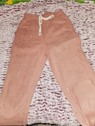 Pantalón de pana rosa