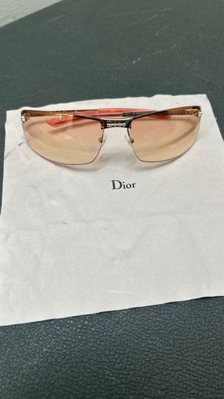 Gafas de sol Dior vintage doradas y naranjas