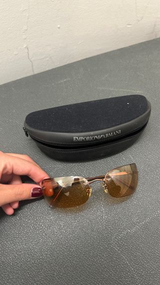 Gafas de sol Dior vintage doradas y naranjas