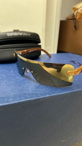 Gafas de sol Dior vintage doradas y naranjas