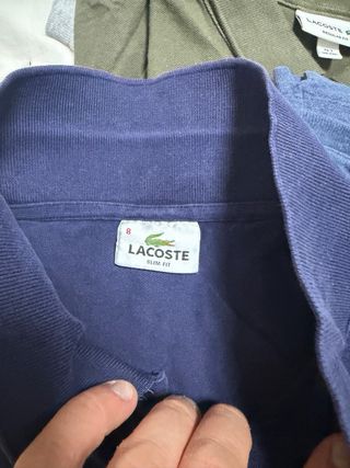 Camisetas Lacoste Azul y Verde Militar 6 magliette