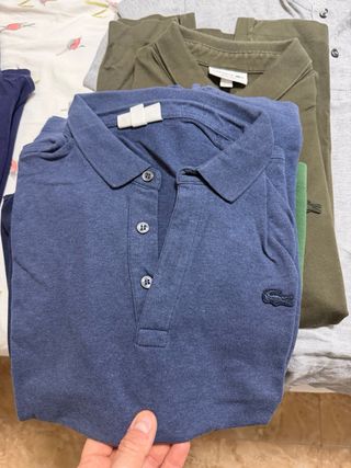 Camisetas Lacoste Azul y Verde Militar 6 magliette