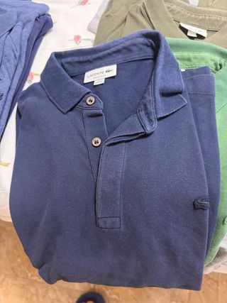 Camisetas Lacoste Azul y Verde Militar 6 magliette