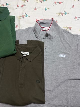 Camisetas Lacoste Azul y Verde Militar 6 magliette