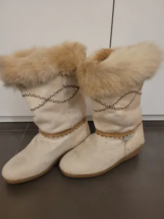 Doposci Tecnica vintage pelliccia capra