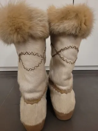 Doposci Tecnica vintage pelliccia capra