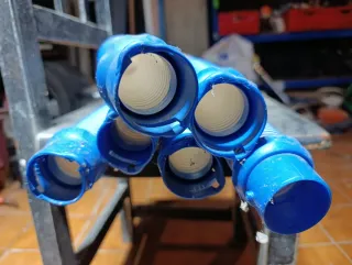 Mangueras de piscina azules