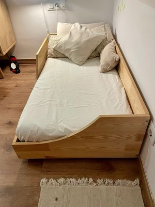 Cama Montessori 70x140 Madera Natural