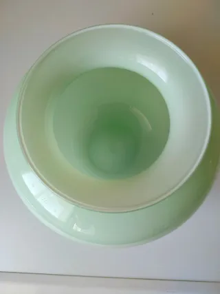 Vaso in vetro di Murano verde acqua