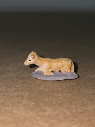 Buey Terracora Miniatura Figura Belen Pesebre
