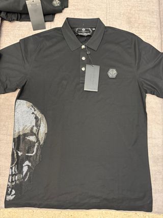 Camiseta Philipp Plein Skull Negra Talla M