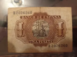Billete 1 Peseta Banco de España