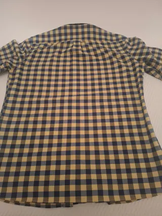 Camisa Emidio Tucci cuadros azul y amarillo