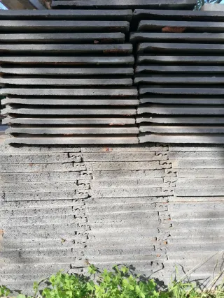 Tejas pizarra gris oscuro (aprox. 100m2)