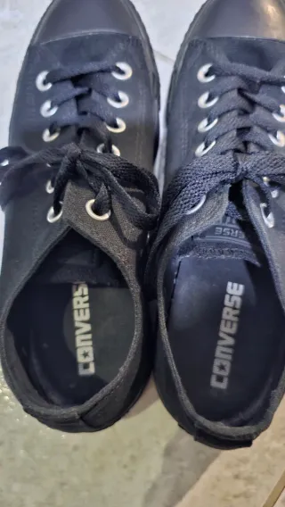 Converse nere tela donna