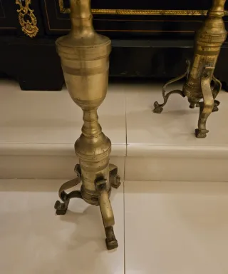 Coppia Candelabri in Ottone