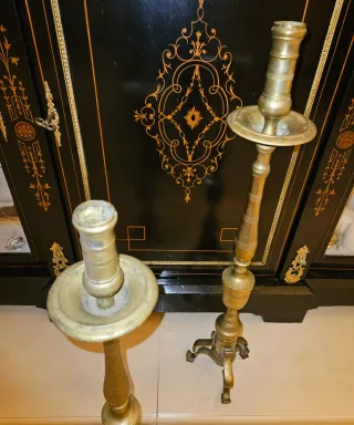 Coppia Candelabri in Ottone