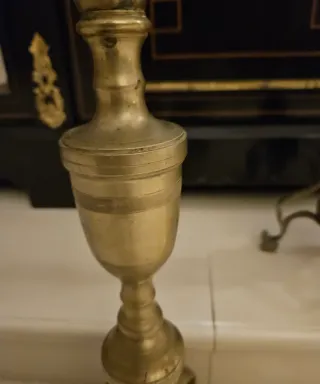 Coppia Candelabri in Ottone