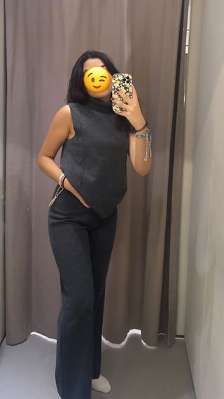 Conjunto Zara Talla S Gris