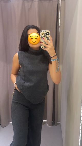 Conjunto Zara Talla S Gris