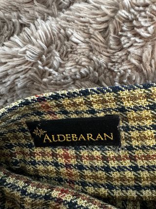 Falda pantalón cuadros marrón