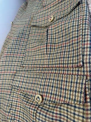 Falda pantalón cuadros marrón