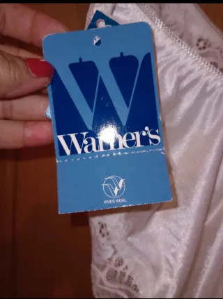 Body de encaje Warner's blanco talla única