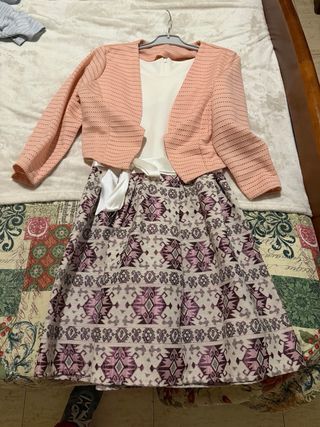 Vestido de ceremonia con chaqueta