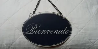 Placa decorativa Bienvenido