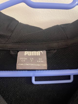 Sudadera Puma Talla S Negra y Gris