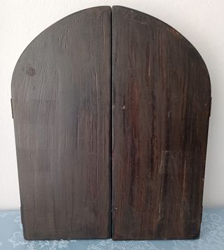 Retablo tríptico religioso