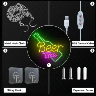 Lampada Neon LED Birra