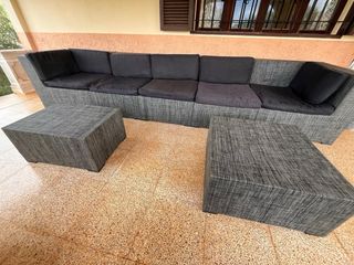 Sofá modular exterior 7 piezas